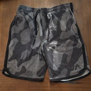 RVCA XL Gray Camo Athletic Shorts